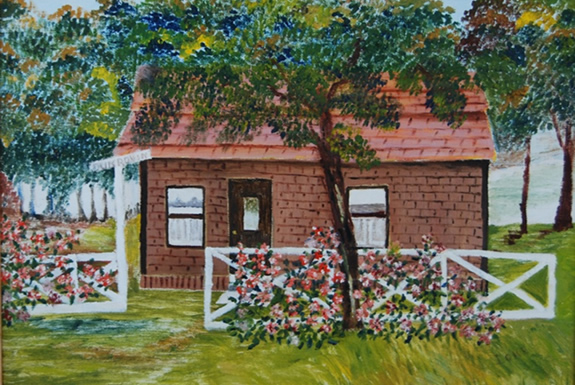 Cottage Oil Painting